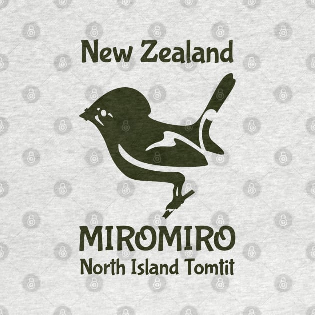 Tomtit MIROMIRO New Zealand /Aotearoa bird by mailboxdisco